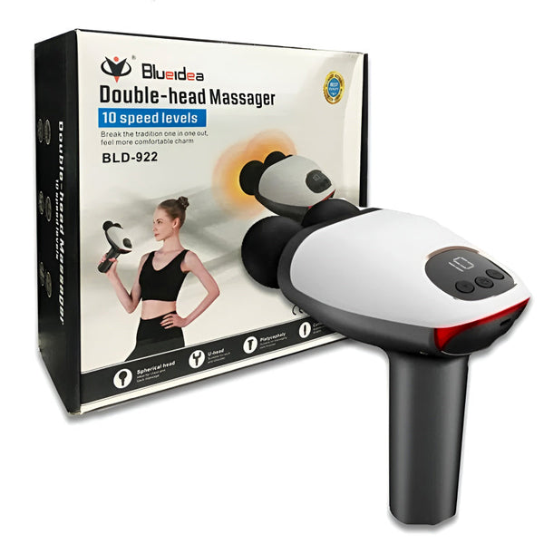 Double Head Massage Gun Dual heads design double head percussion massage gun